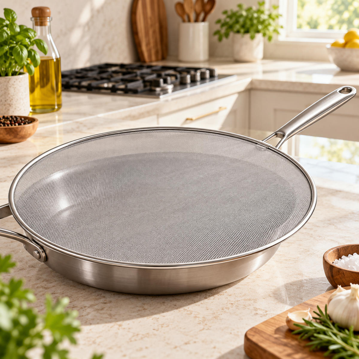 Auramavix™ SteamGuard Pan Splatter Screen